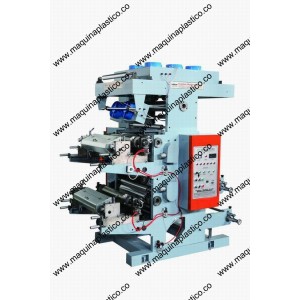 Máquina impresora flexográfica de doble color 